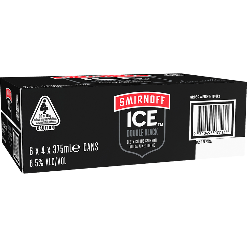 SMIRNOFF ICE DOUBLE BLACK CANS
