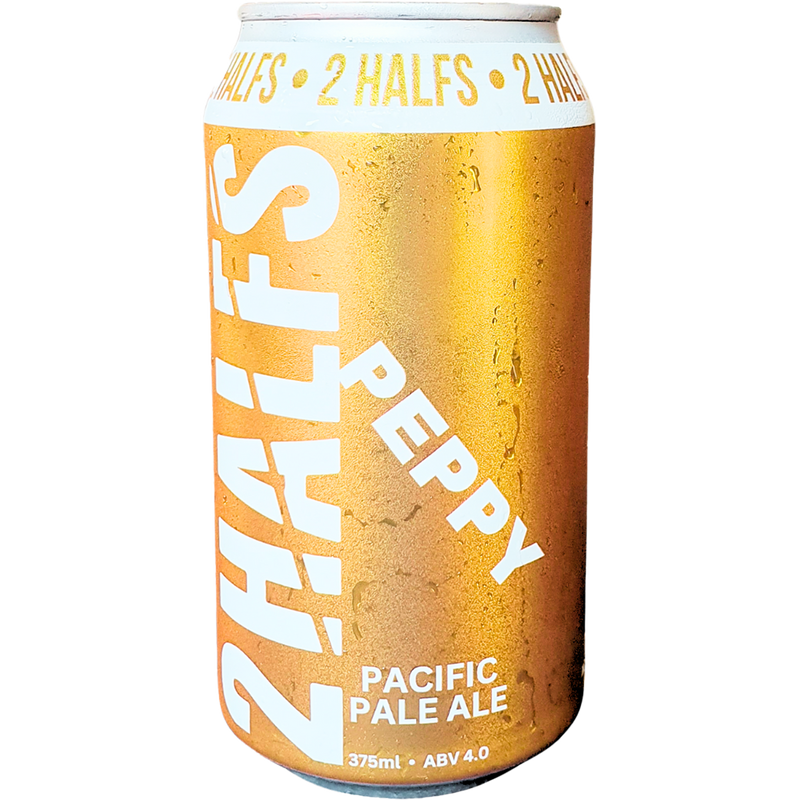 2 HALFS PEPPY PACIFIC PALE ALE CAN