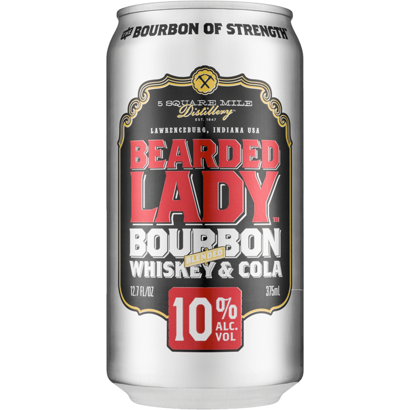 BEARDED LADY BOURBON & COLA 10% CANS