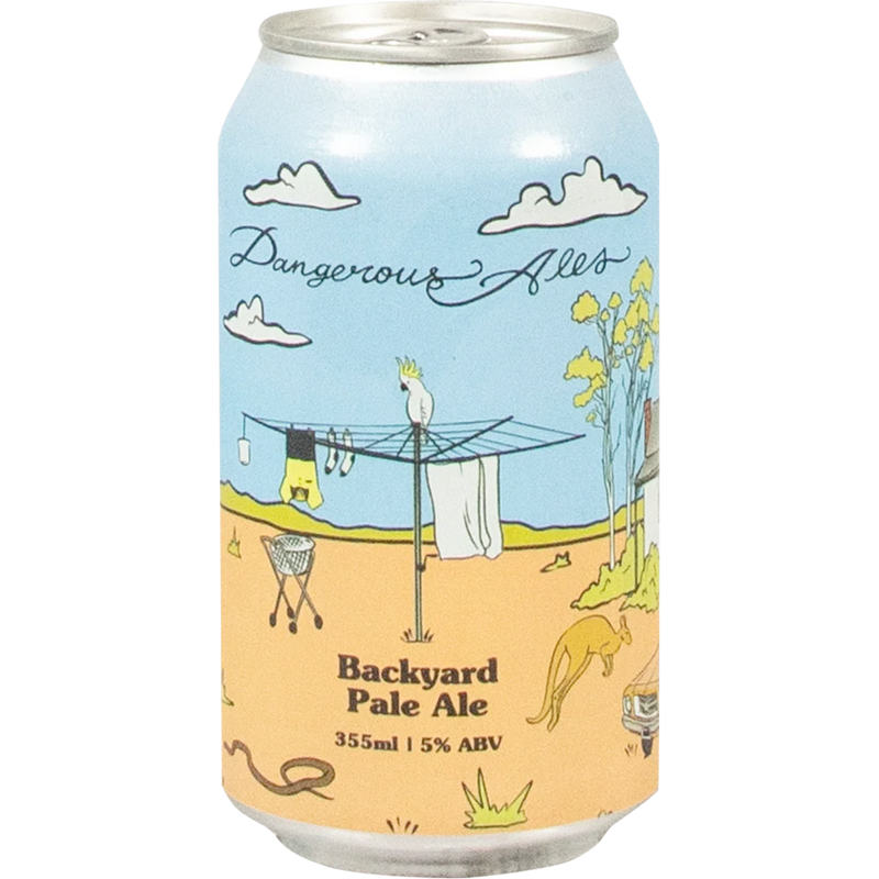 DANGEROUS ALES BACKYARD PALE ALE CAN