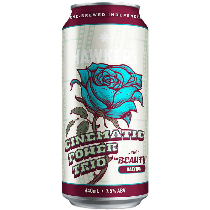 HAWKERS CINEMATIC POWER TRIO BEAUTY HAZY IPA CAN