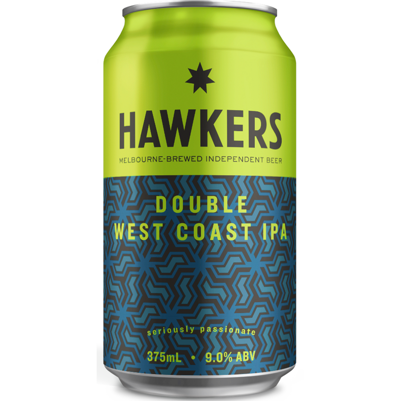 HAWKERS DOUBLE WEST COAST IPA 375ML CANS
