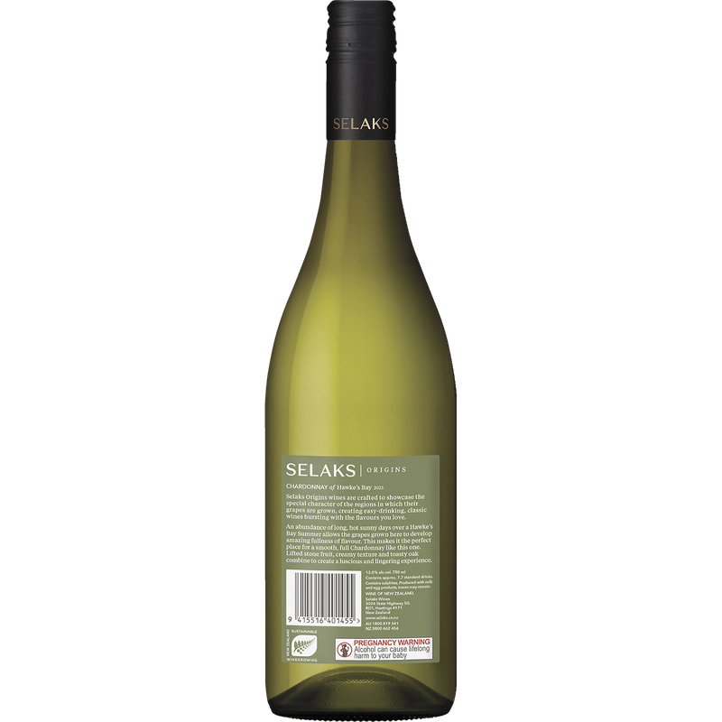 SELAKS HAWKES BAY CHARDONNAY