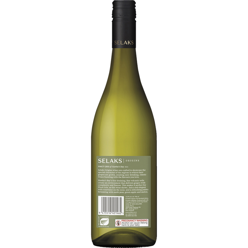 SELAKS HAWKES BAY PINOT GRIS