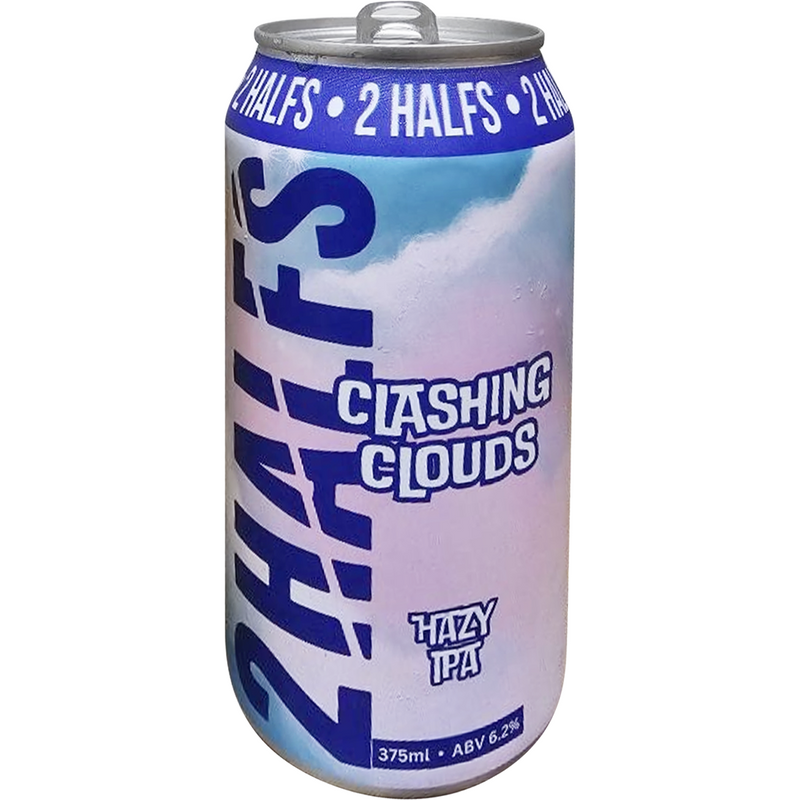 2 HALFS CLASHING CLOUDS HAZY IPA CAN