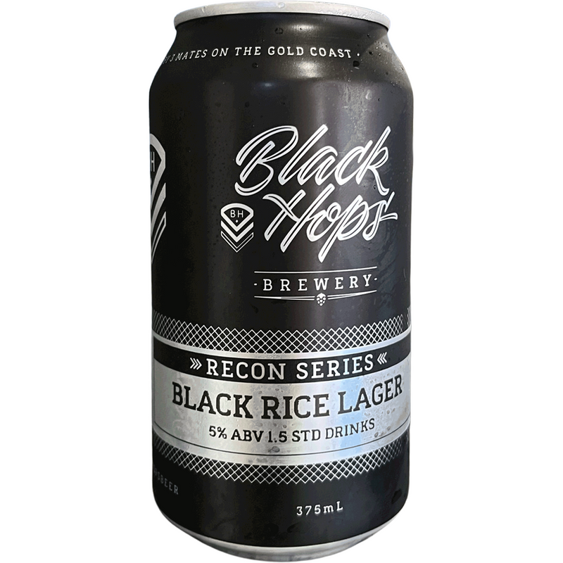 BLACK HOPS JAPANESE RICE LAGER CAN