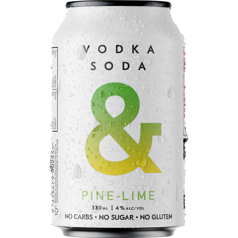 & AMPERSAND VODKA PINE LIME CANS