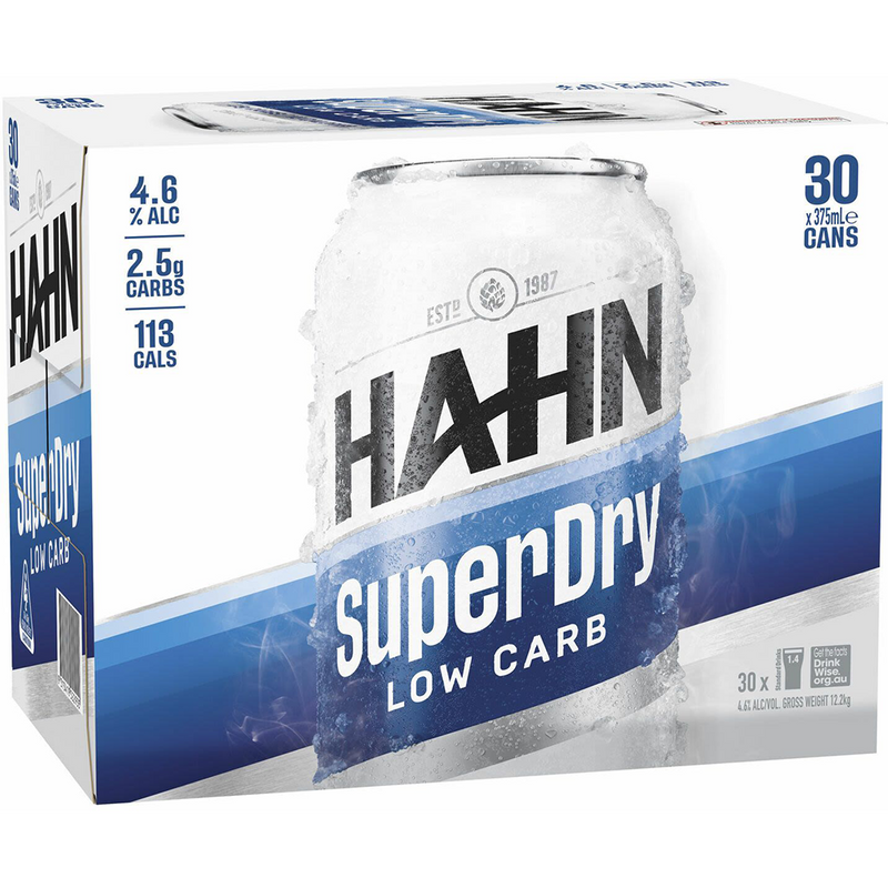HAHN SUPER DRY 30PK CANS