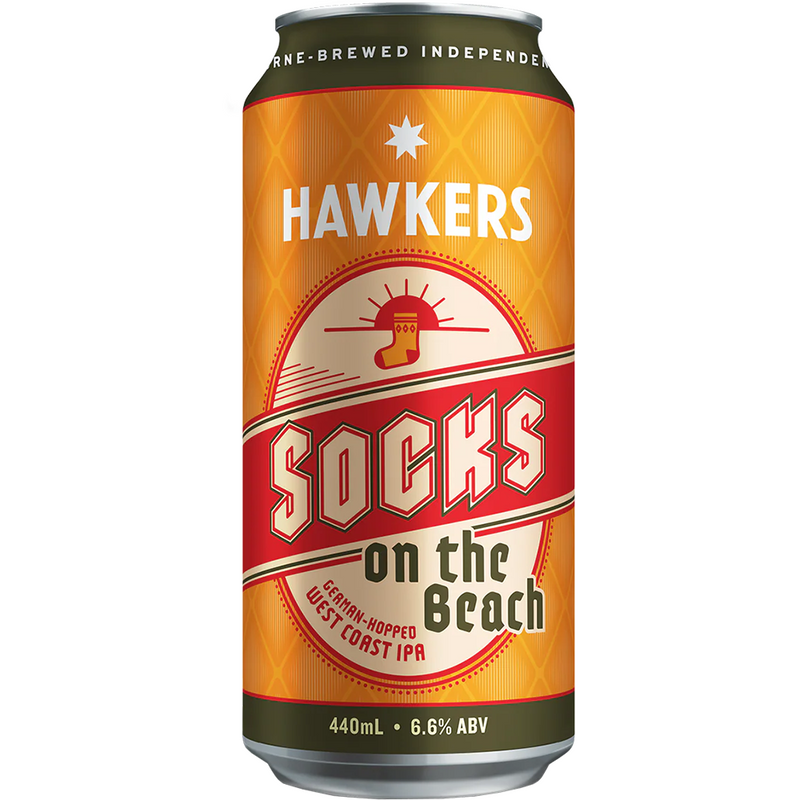HAWKERS SOCKS ON THE BEACH GERMAN-HOPPED WCIPA CAN