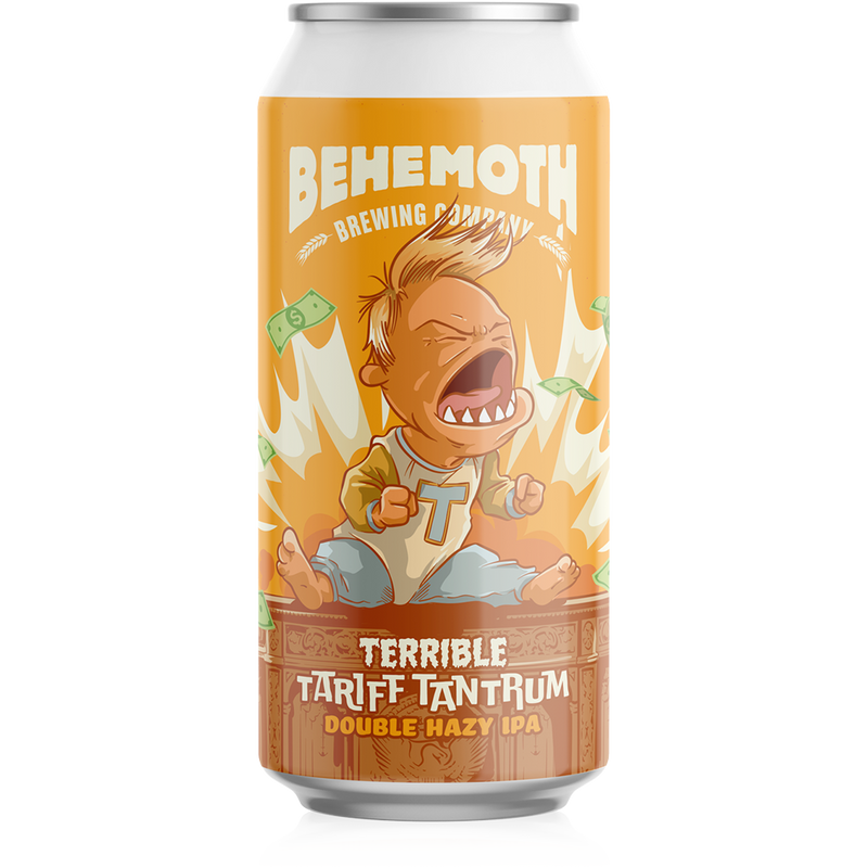 BEHEMOTH TERRIBLE TARIFF TANTRUM DBL HAZY IPA CAN