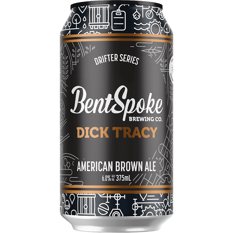 BENTSPOKE DICK TRACY AMERICAN BROWN ALE CAN