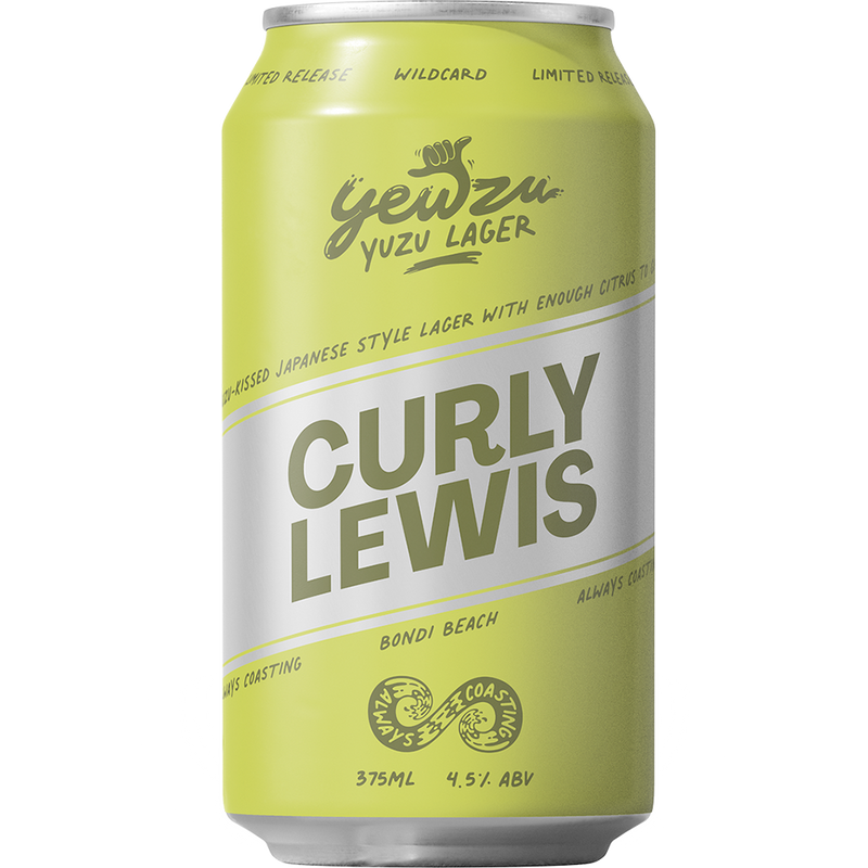 CURLY LEWIS YEWZU LAGER CAN