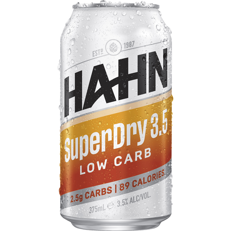 HAHN SUPER DRY 3.5% 30PK CANS