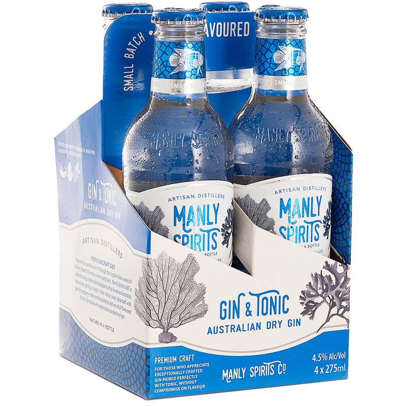 MANLY SPIRITS GIN & TONIC RTD BOTTLES