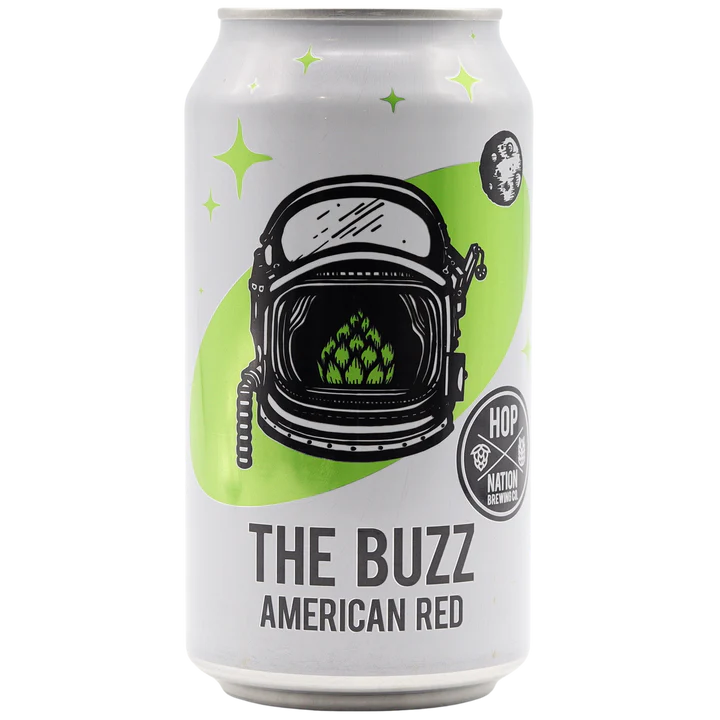 HOP NATION THE BUZZ AMERICAN RED ALE CAN