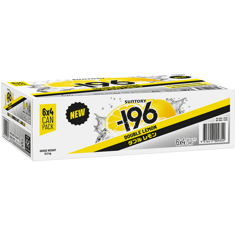 SUNTORY -196 DOUBLE LEMON 4.5% CANS