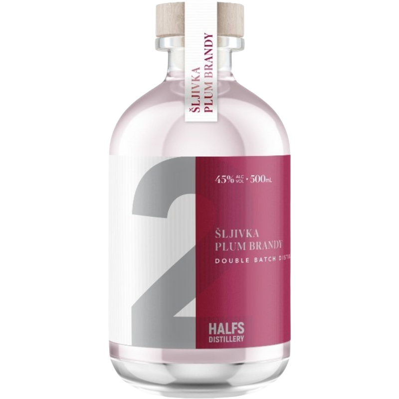2 HALFS SLJIVKA PLUM BRANDY 500ML