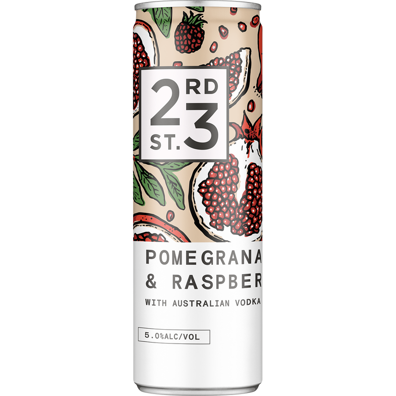 23RD ST VODKA POMEGRANATE & RASPBERRY CAN