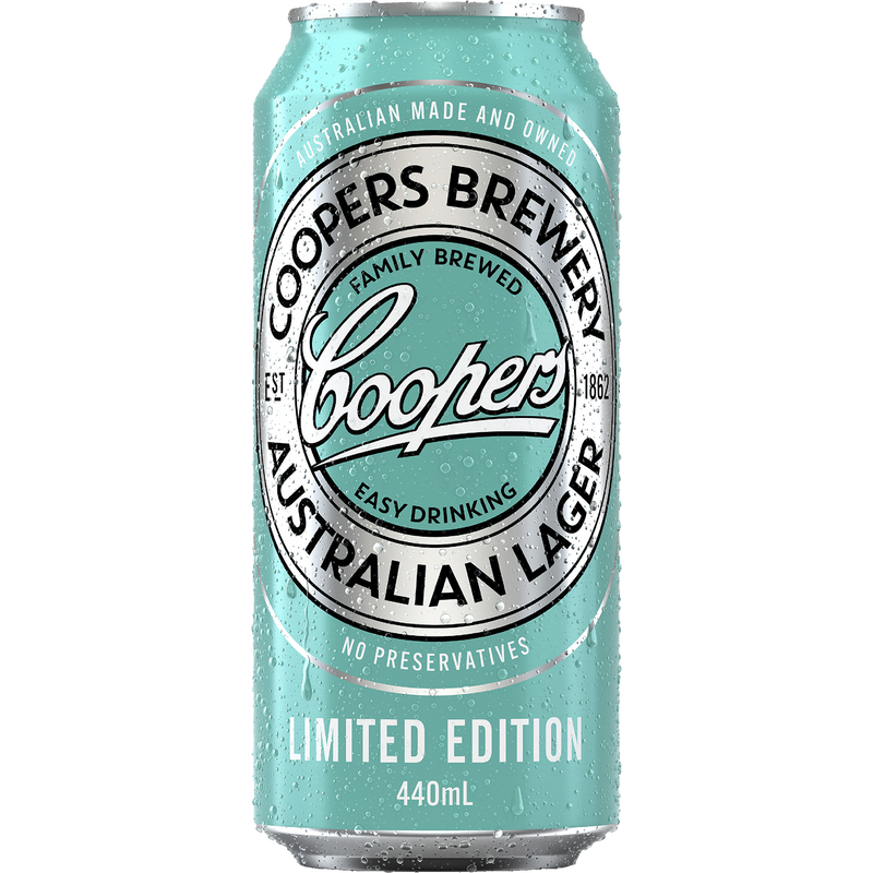 COOPERS AUST LAGER CAN 440ML CANS
