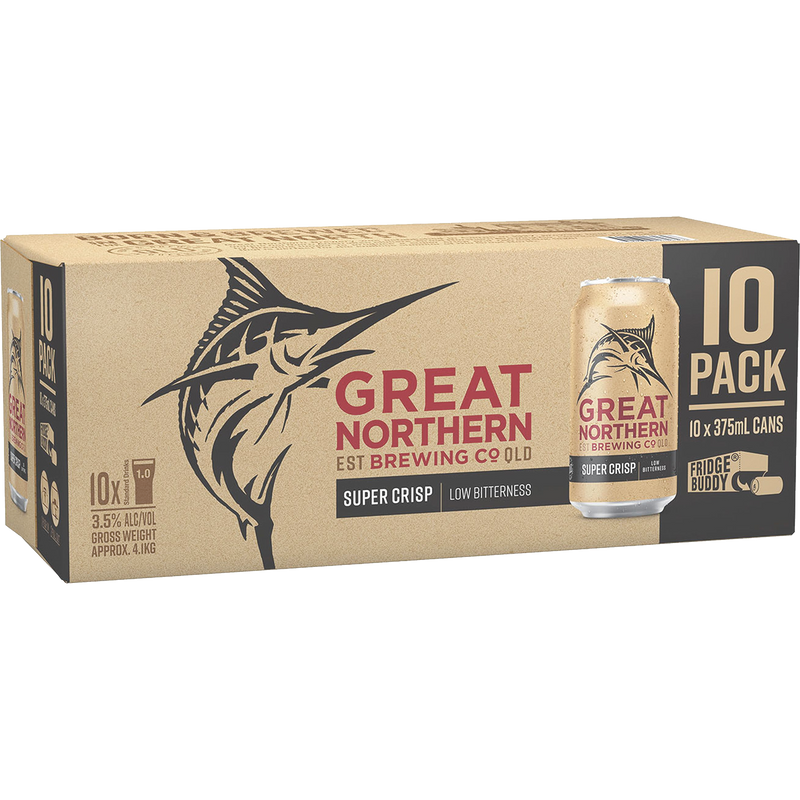 GREAT NORTHERN SUPER CRISP 10 PACK CANS