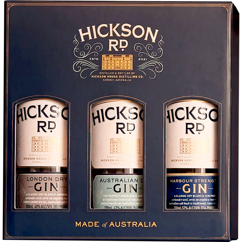 HICKSON RD 3 GIN GIFT PACK 200ML