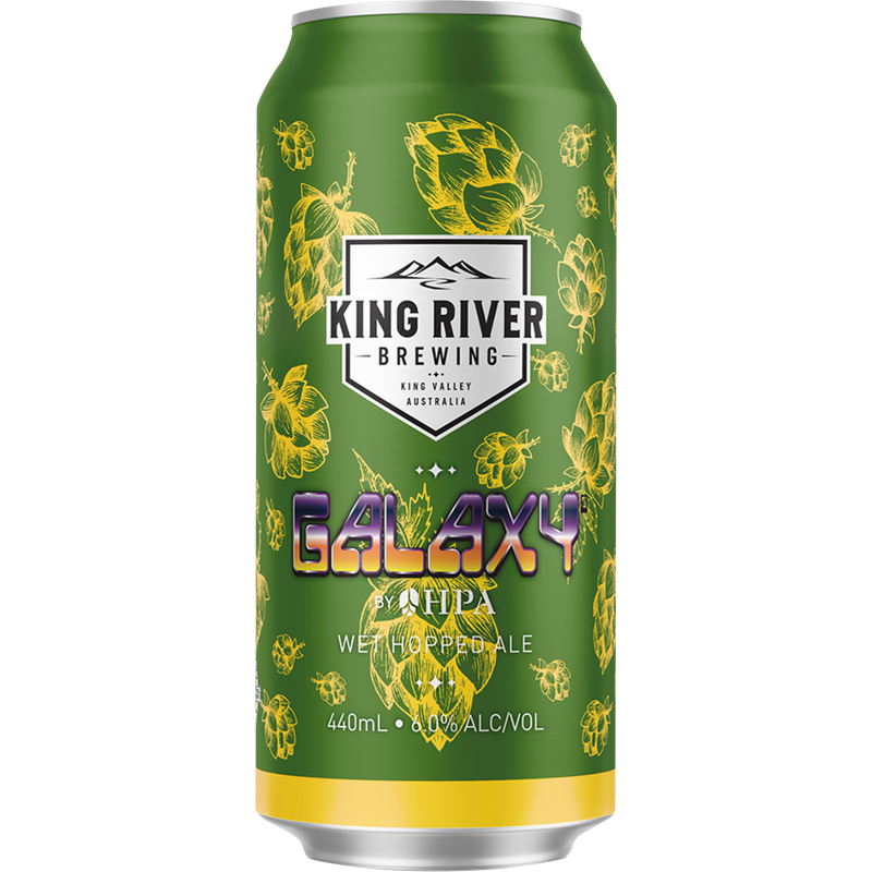KING RIVER WET HOPPED GALAXY IPA CAN