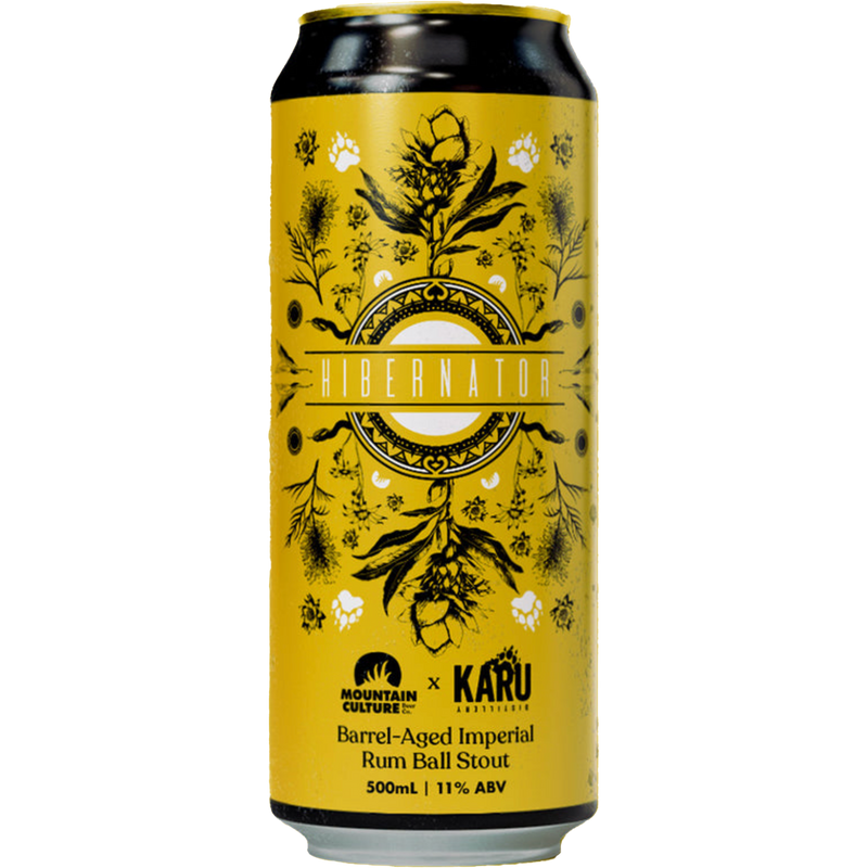 MOUNTAIN CULTURE HIBERNATOR RUM BARREL AGED STOUT CANS