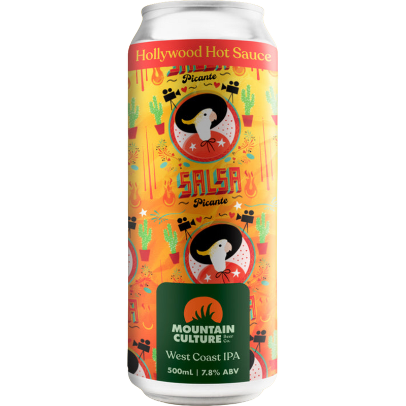 MOUNTAIN CULTURE HOLLYWOOD HOT SAUCE WCIPA CAN