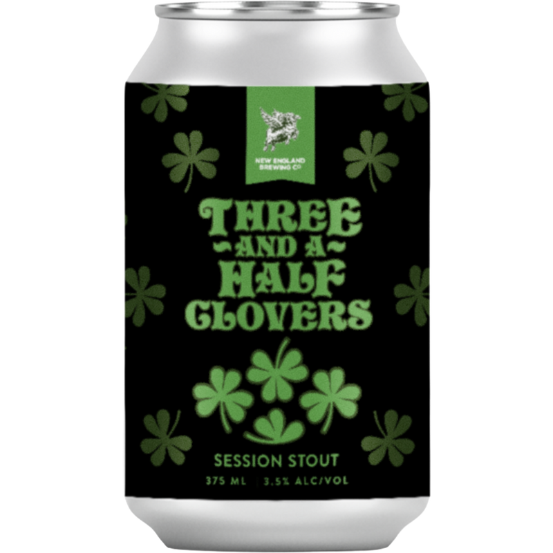 NEW ENGLAND 3.5 CLOVERS SESSION STOUT CAN
