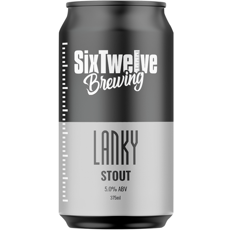 SIX TWELVE BREWING LANKY STOUT CAN