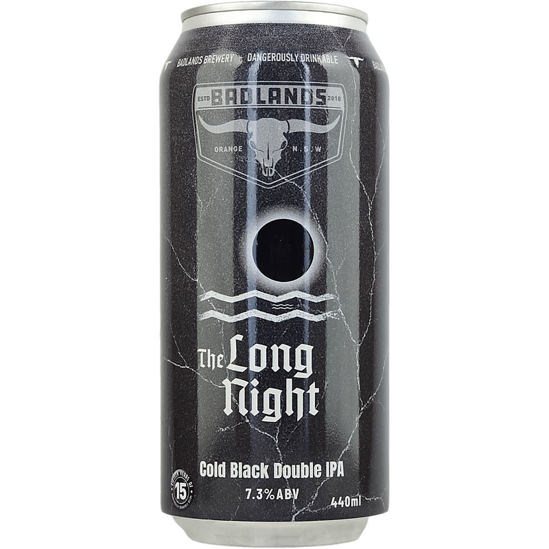 BADLANDS THE LONG NIGHT COLD BLACK DBL IPA CANS