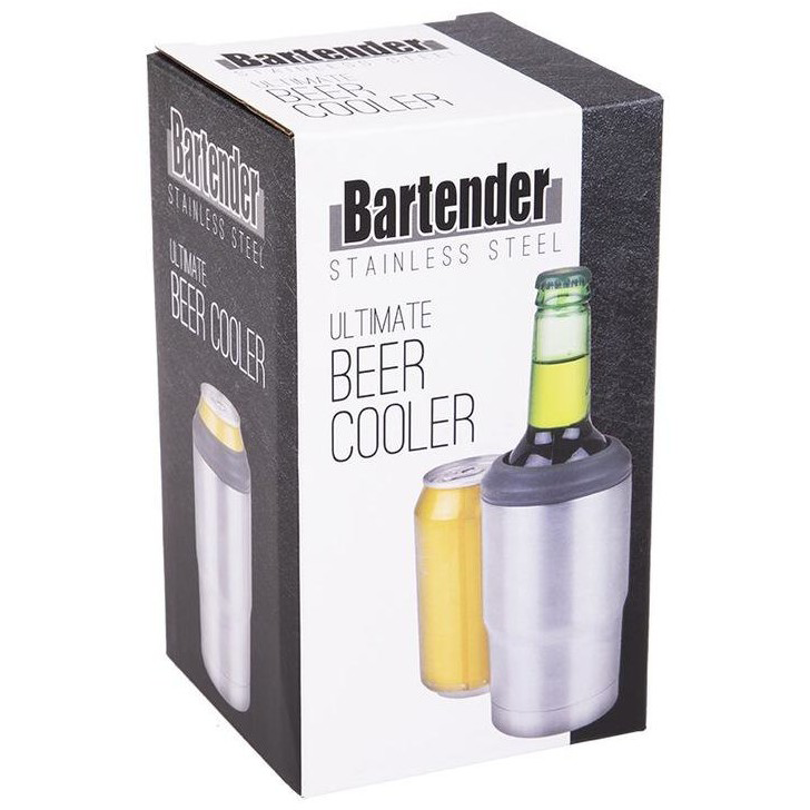 BARTENDER ULTIMATE BEER COOLER SILVER