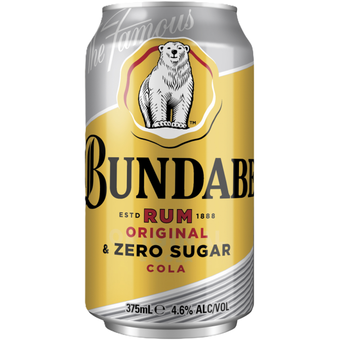 BUNDABERG RUM ORIGINAL ZERO COLA CANS