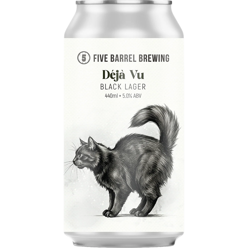 FIVE BARREL DEJA VU DARK LAGER CAN