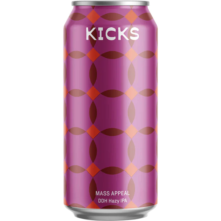 KICKS MASS APPEAL HAZY IPA CANS