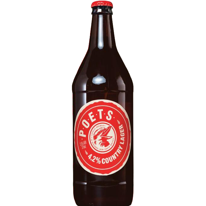 POETS COUNTRY LAGER 4.2% LONGNECK