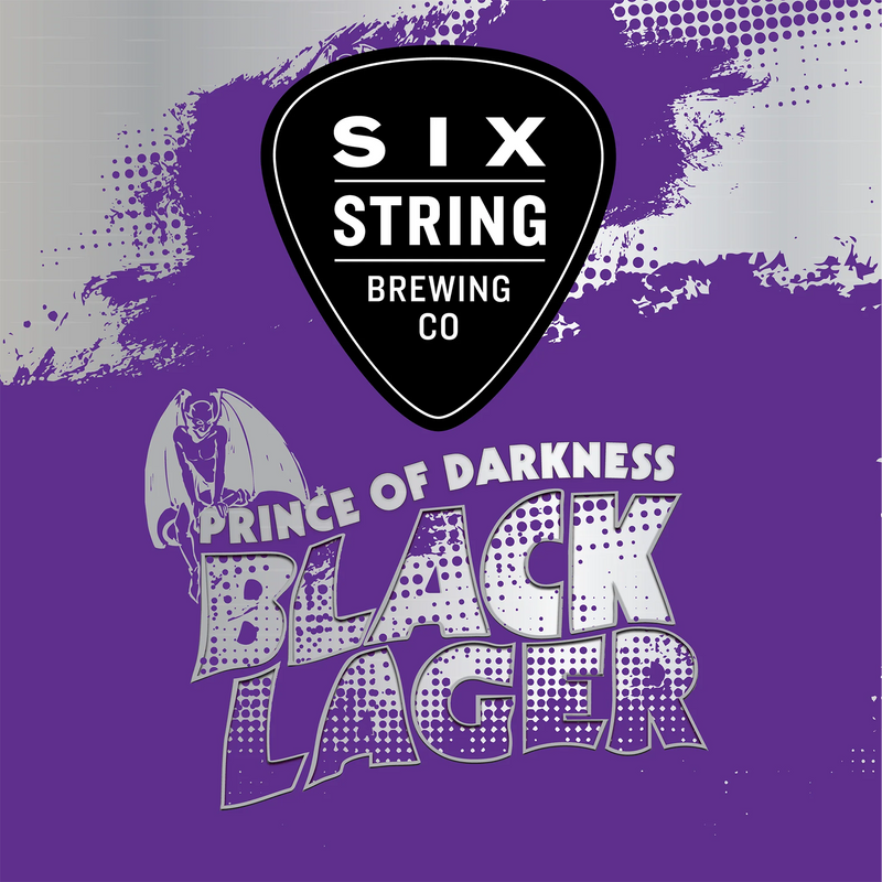 SIX STRING PRINCE OF DARKNESS BLACK LAGER CANS