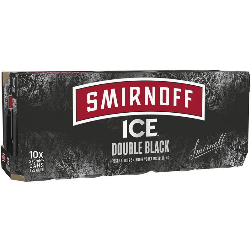 SMIRNOFF ICE DOUBLE BLACK MIXED 10 PACK