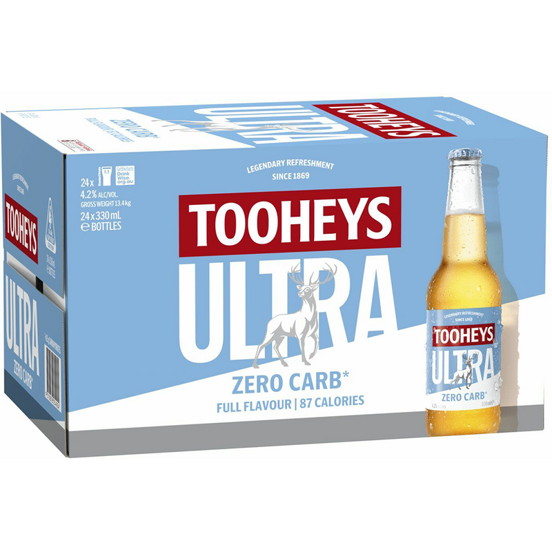 TOOHEYS ULTRA ZERO CARB BOTTLES