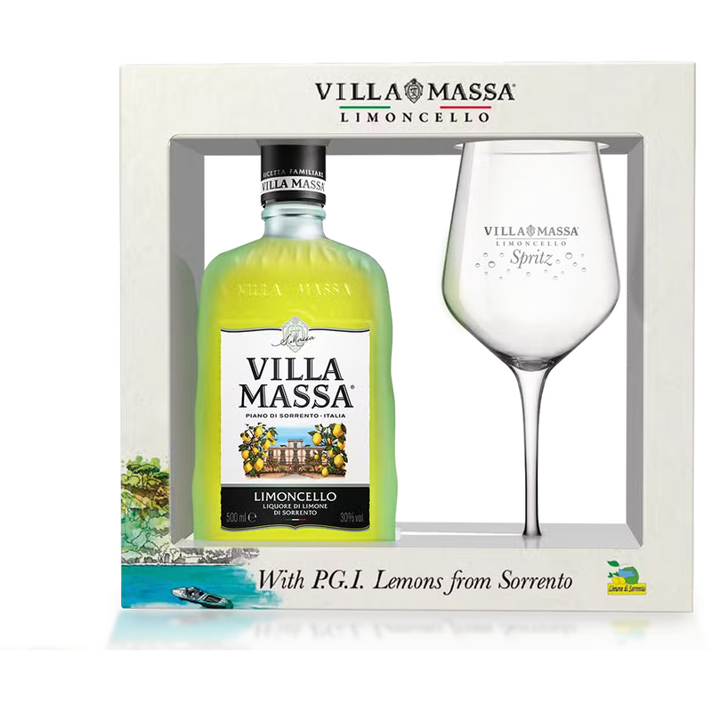 VILLA MASSA LIMONCELLO 500ML GIFT PACK